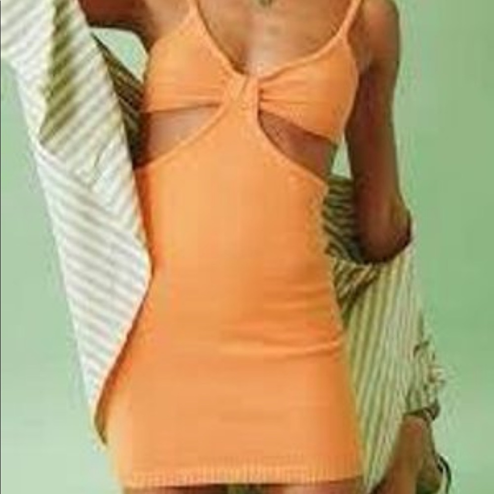 Verge girl knit cut out dress